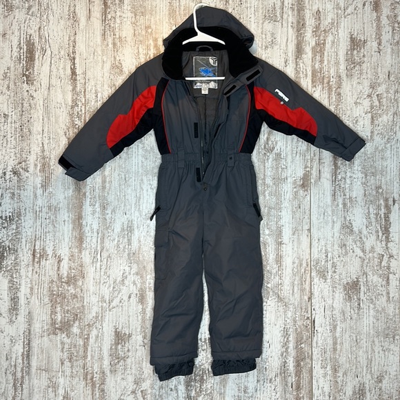 Fera boys one piece belted ski suit with hood. Snow patrol sz 5 - Picture 4 of 5